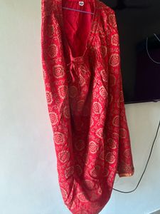 Beautiful Red & Gold Brocade Skirt
