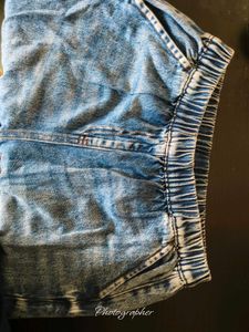 Stylish Washed Denim Joggers