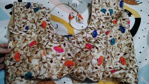 Very beautiful embroidery design blouse ✨🪷