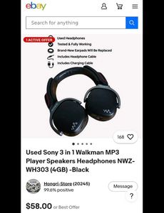 Vintage Sony Walkman NWZ-WH303 4GB🎧