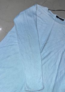 Comfortable Sky Blue Long Sleeve Top
