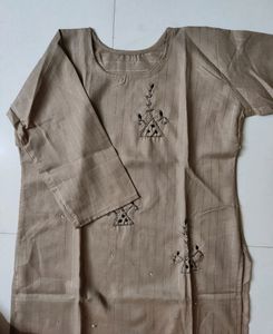 🆕Chikoo Brown Colour Kurti..🤎