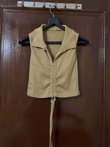 Stylish Ruched Sleeveless Top