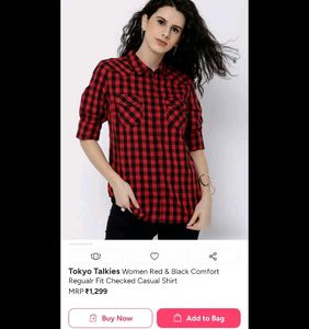 Chic Plaid Shirt 🍒🎀
