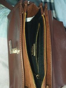 Elegant Brown Leather Clutch