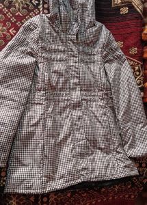 Gingham Hooded Jacket