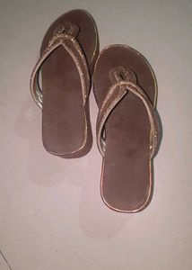 Sparkly Brown Flip-Flops