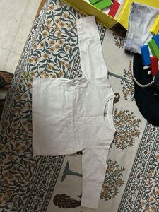 Plain White Long Sleeve T shirt