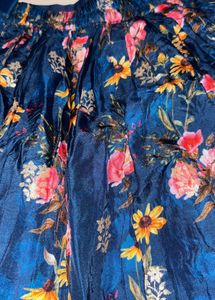 Floral Print Designer lehenga and blouse