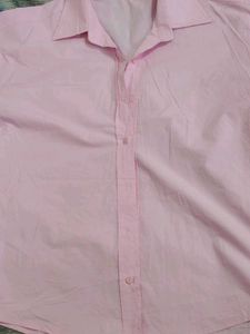 Pink Oversized Cotton Shirt