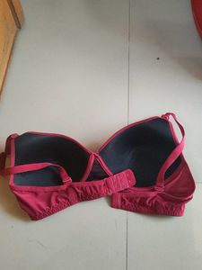 Comfortable Padded Red Bra