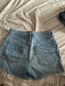 Distressed Denim Shorts