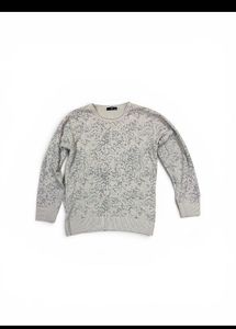 Stylish Grey Patterned Sweater