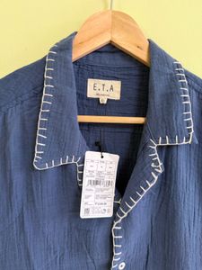 Embroidered Blue Shirt