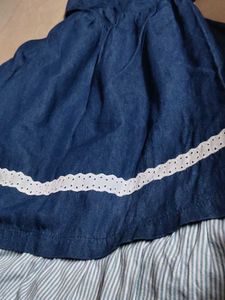 Cute Blue Denim Summer Dress