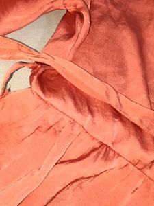 Coral Bell Sleeve V-Neck Top