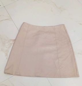 Chic Faux Leather Mini Skirt