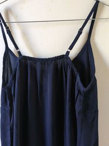 Elegant Navy Blue Slip Dress