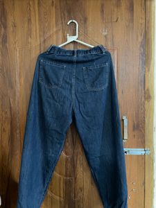 Women's Dark Wash Baggy Jeans