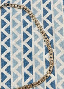 Silver Curb Chain Necklace