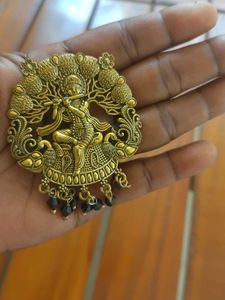 Krishna Germen golden oxidised pendent😍