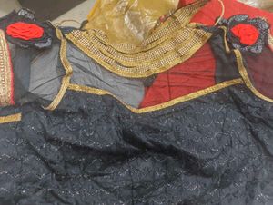 Beautiful Red and gray with embroidery