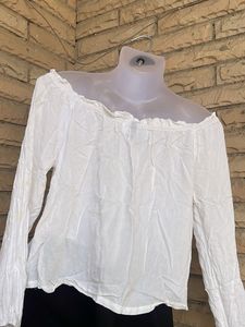 White Off-Shoulder Top