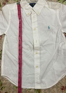 Classic Ralph Lauren White Button-Down Shirt