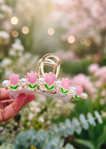 🆕Elegant Gold Flower Hair Claw Clip