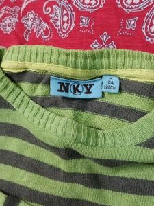 Striped Knit Sweater