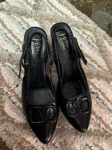 Elegant Black Slingback Heels