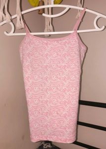 Pink Swirl Pattern Camisole Top