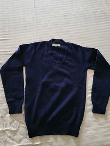 Navy Blue V-Neck Sweater