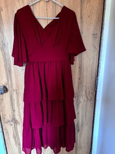Flare Neck Cake Dress Sexy