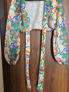 Colorful Printed Cropped Top
