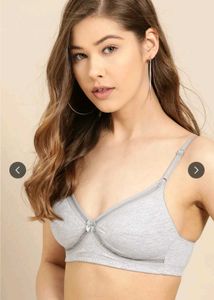 Dressberry Grey Solid Non-wired Bra! 🤺