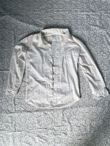 Classic White Button-Up Shirt