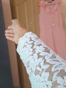 White Lace Top or mesh to