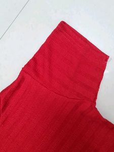 Red Striped Crew Neck T-Shirt
