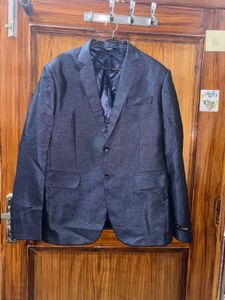 Men's Blue Metallic Blazer