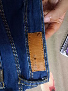 Flared Blue Denim Jeans