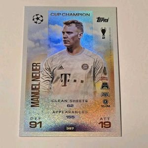 💛Rare Manuel Neuer Cup Champion 🏆Trading Card