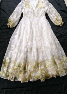 brand new(savana)vintage gold Floral Print Maxi