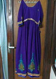 Beautiful Royal Blue &amp; Teal Gown