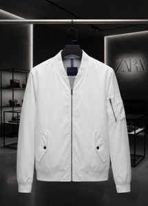 ZARA Men's White Bomber Jacket