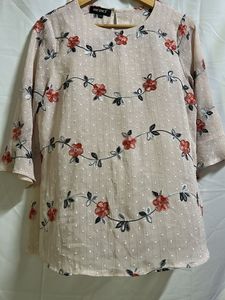 Elegant Floral Print Top