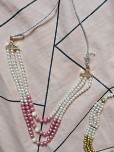 New Elegant Pearl Necklace Set of 2
