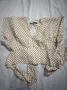 Zara Polka Dot Top