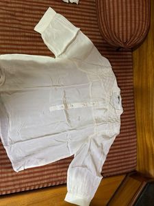 Elegant White Silk Blouse