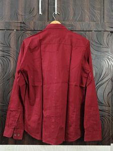 Men's Maroon Formal Shirt